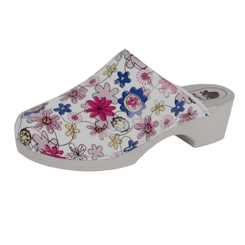 BIGHORN - 5000 CLOG PU FLEXIBELE ZOOL BLOEM BLAUW