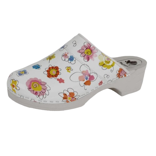 BIGHORN - 5000 CLOG PU FLEXIBELE ZOOL BLOEM GEEL