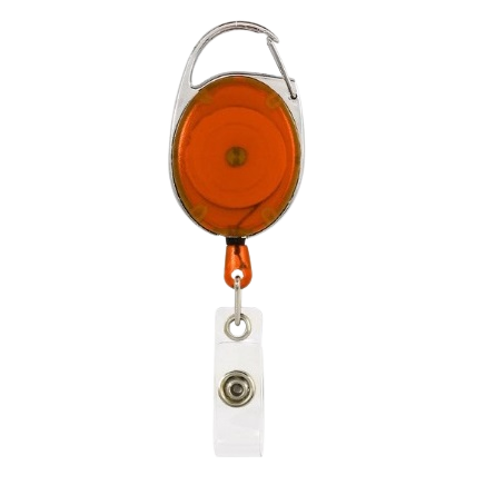 Badge jojo clip oranje transparant
