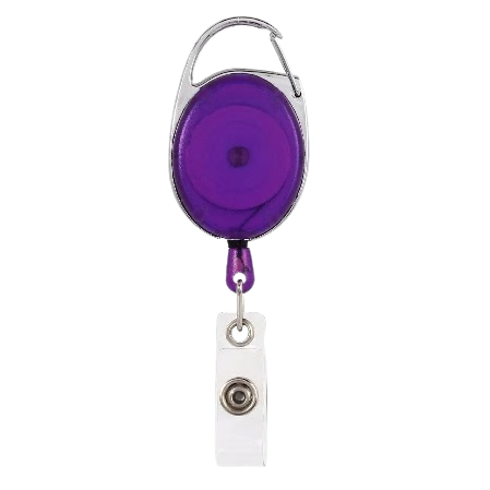 Badge jojo clip paars transparant