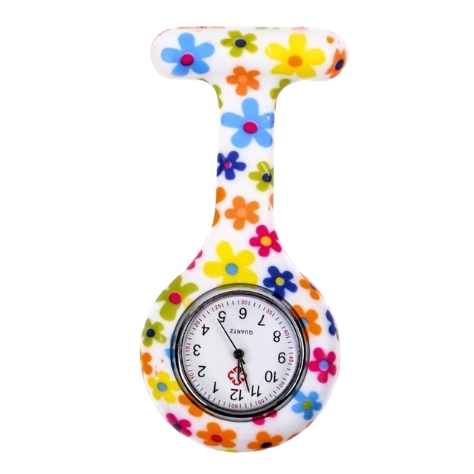Horloge bloemenprintje