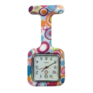 Horloge stippenprintje (vierkant)