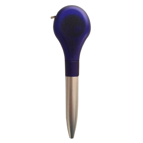 Pen met meetlint blauw