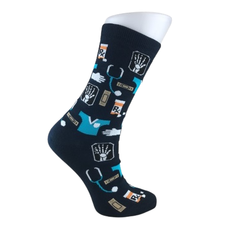 Sokken X-ray blauw 2