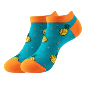 Sokken ananas blauw