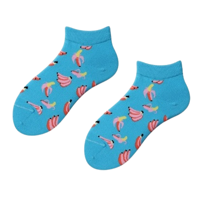 Sokken banaan blauw