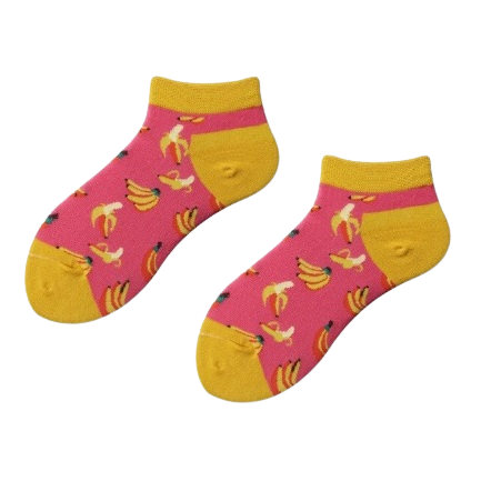 Sokken banaan roze