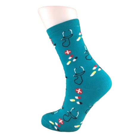 Sokken medical blue 1