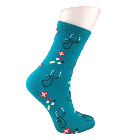 Sokken medical blue 2