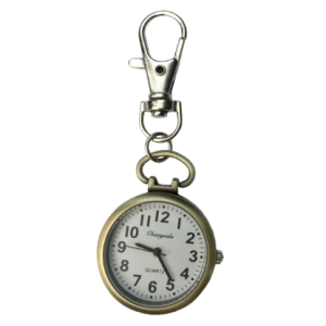 Zakhorloge met haakje koper