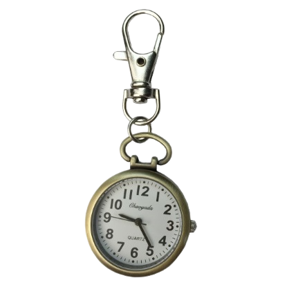 Zakhorloge met haakje koper