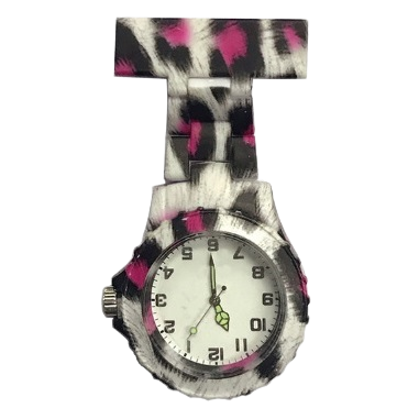 Zusterhorloge PVC roze panter
